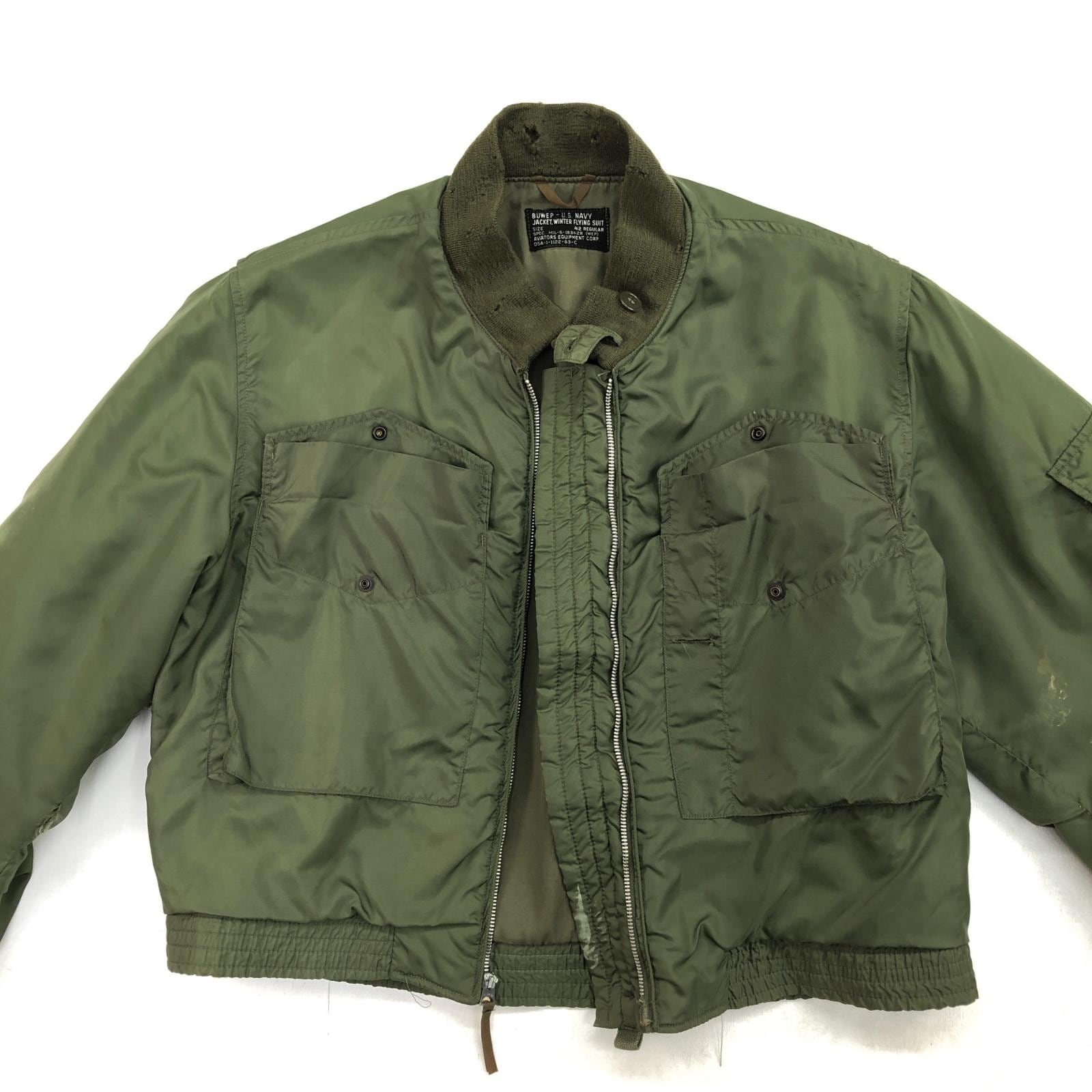 U.S.NAVY USN 60年代 G-8 WEP 前期型 フライトジャケット 黒タグ 42R