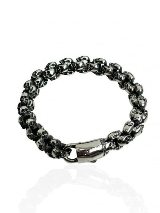 【PLANET STUDIO】numerous skull face bracelet