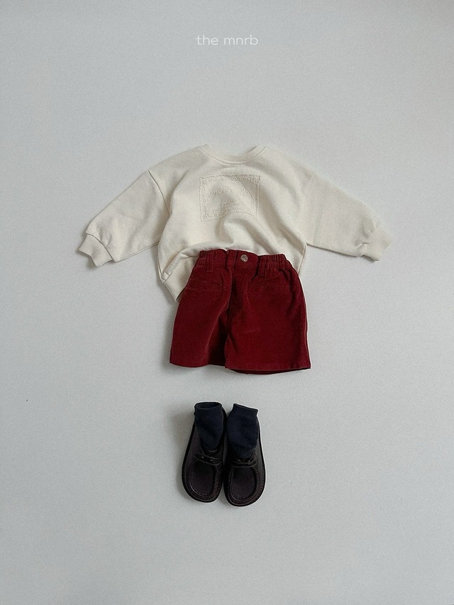 《予約》送料無料【minirobe】Corduroy Shorts
