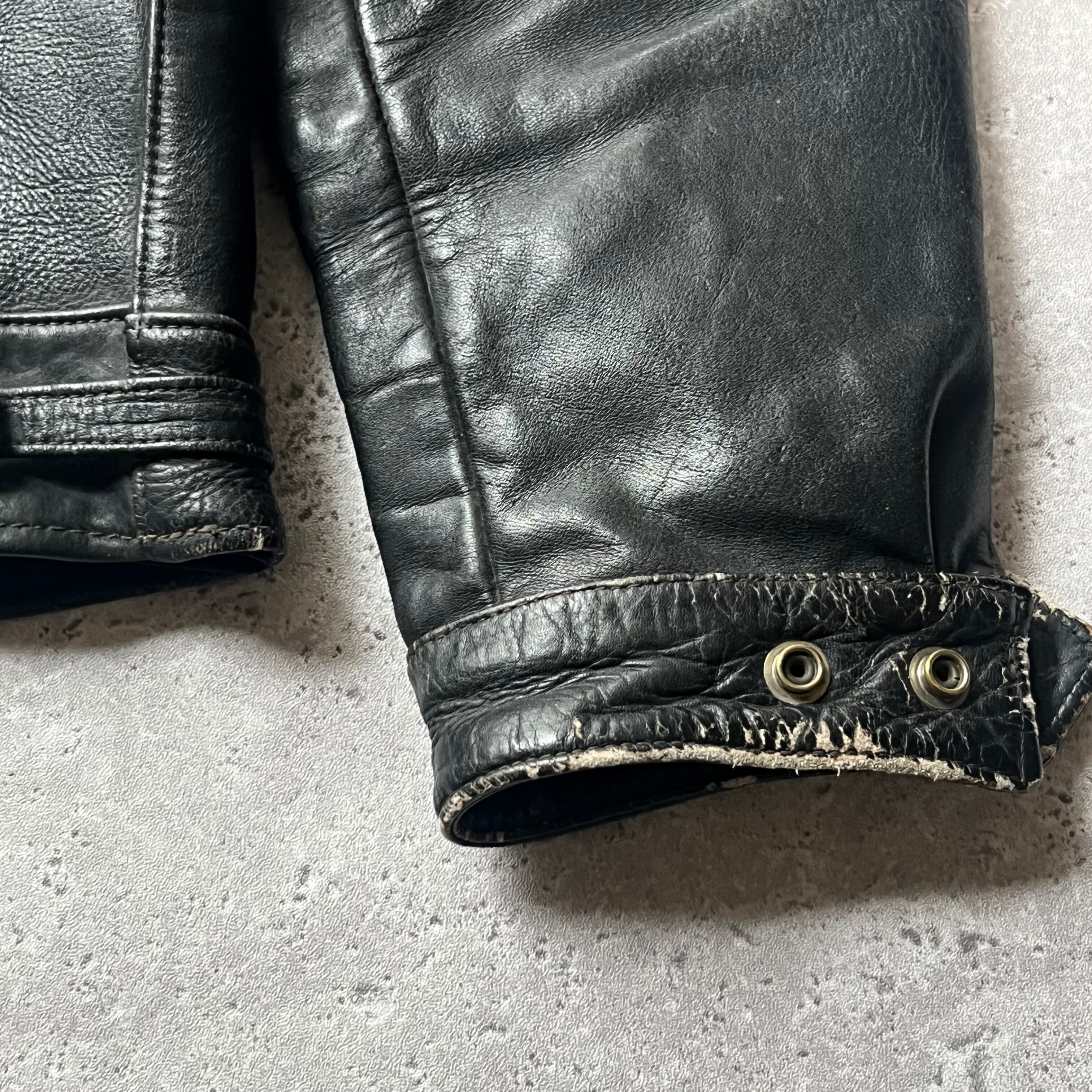 40s ユーロ シングルライダース ヴィンテージ 40s Euro leather jacket | PAY ID