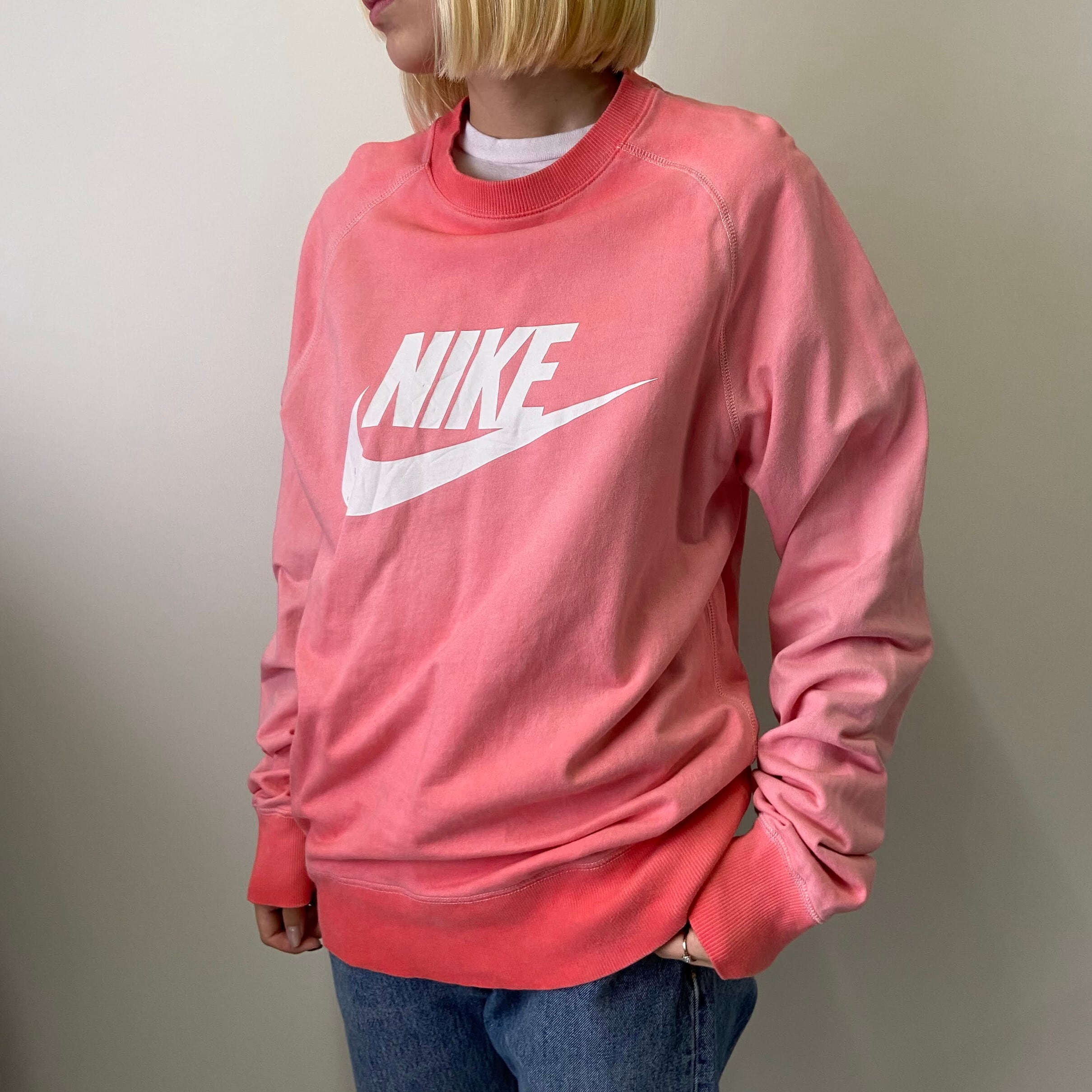 【極美品】【入手困難】NIKE ナイキ リブデザイン 炎 プリント スウェット