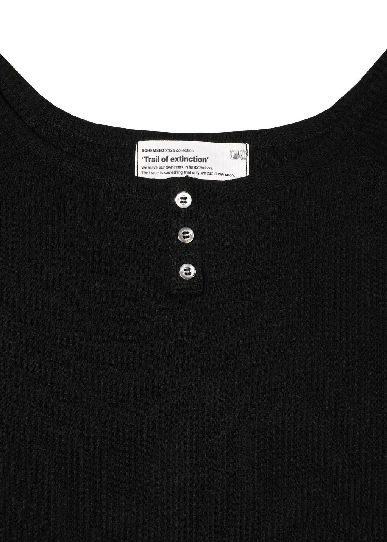 BOHEMIAN SEOUL] LOOSE BOAT NECK DRESS, BLACK 正規品 韓国