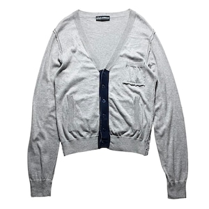 DOLCE&GABBANA “in-side-out” design cashmere blend cardigan