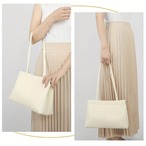 大容量バック レディースバック ４色 ベージュ ブラウン トートバック レザー ボディバック 仕事カバン