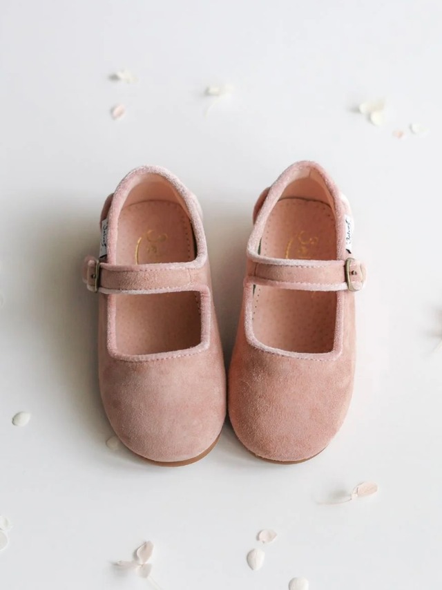 3elves  山羊革 スエード ワンストラップシューズ  桜ピンク