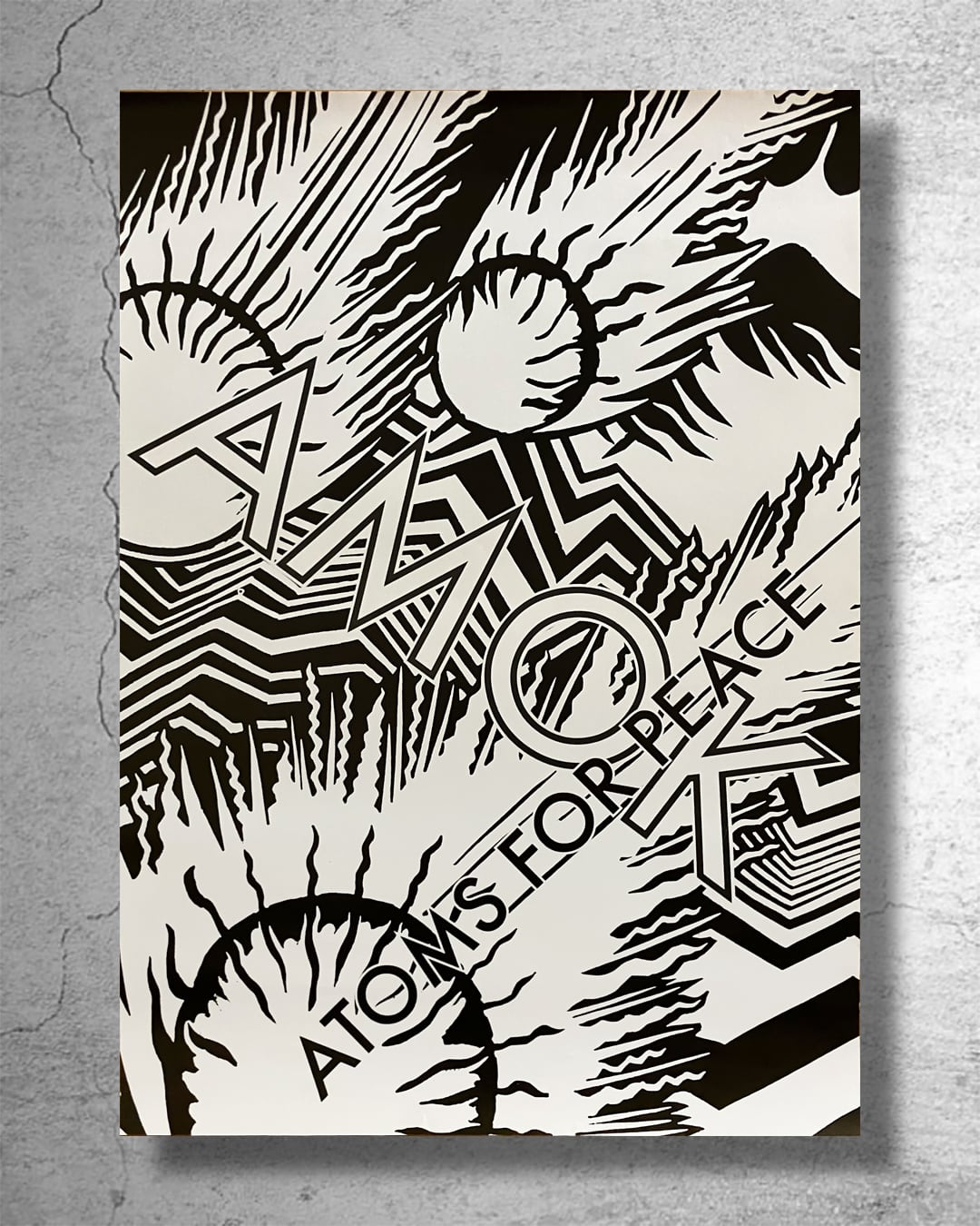 『Atoms For Peace』2013年イギリスでのアルバム『Amok』リリース告知ポスター