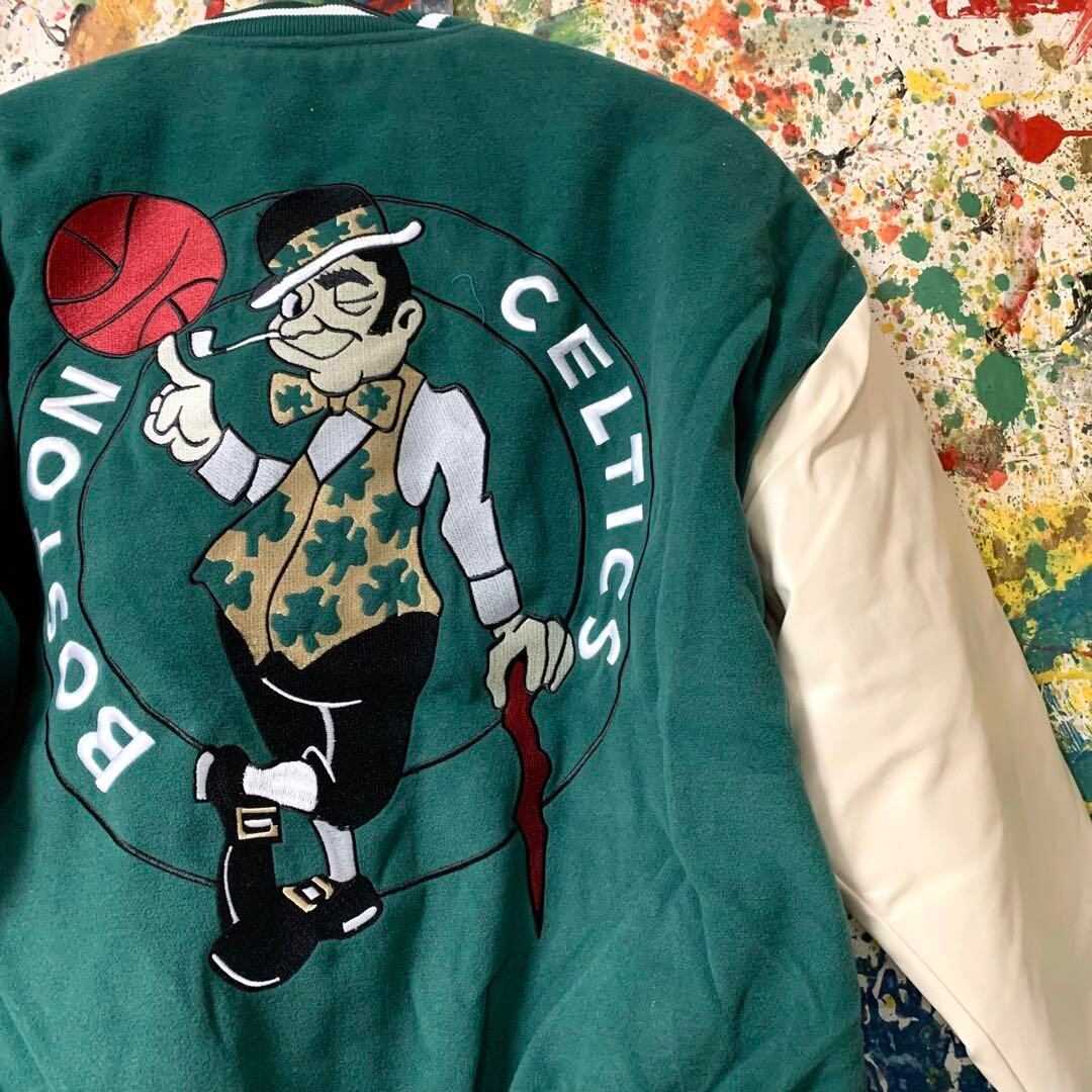 BOSTON CELTICS NBA 75周年 いいっ スタジャン