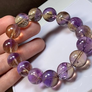 ボリビア産・バイカラーアメトリン ブレスレット