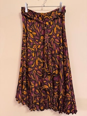 Max Mara ボタニカルリーフプリントスカート