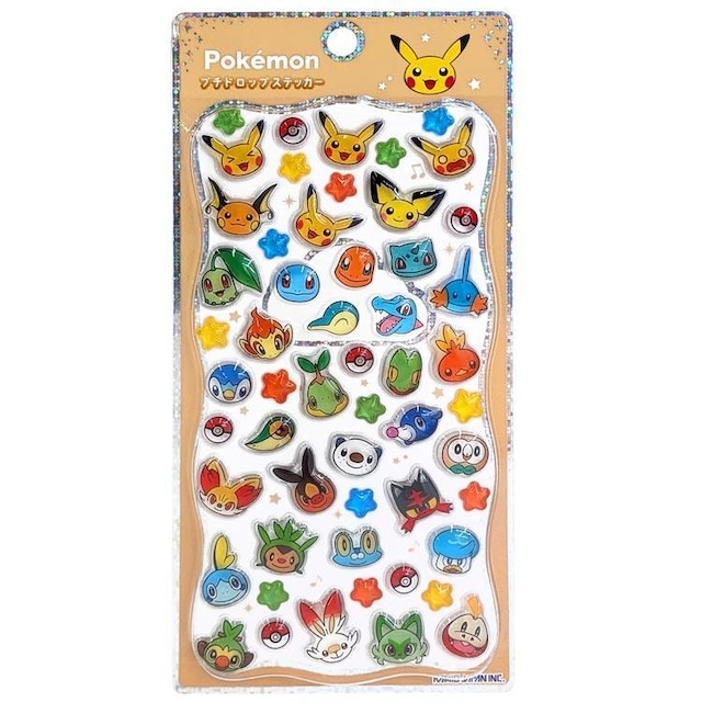 ポケットモンスター プチドロップステッカー フェイス1 ポケモン pokemon カミオジャパン