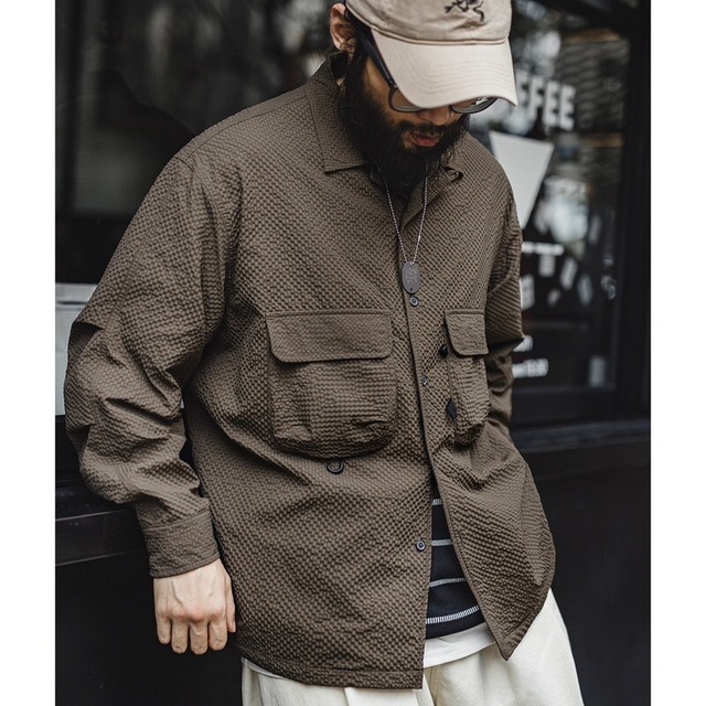 Unevenness Unique Plain Collared Shirt【G1142】