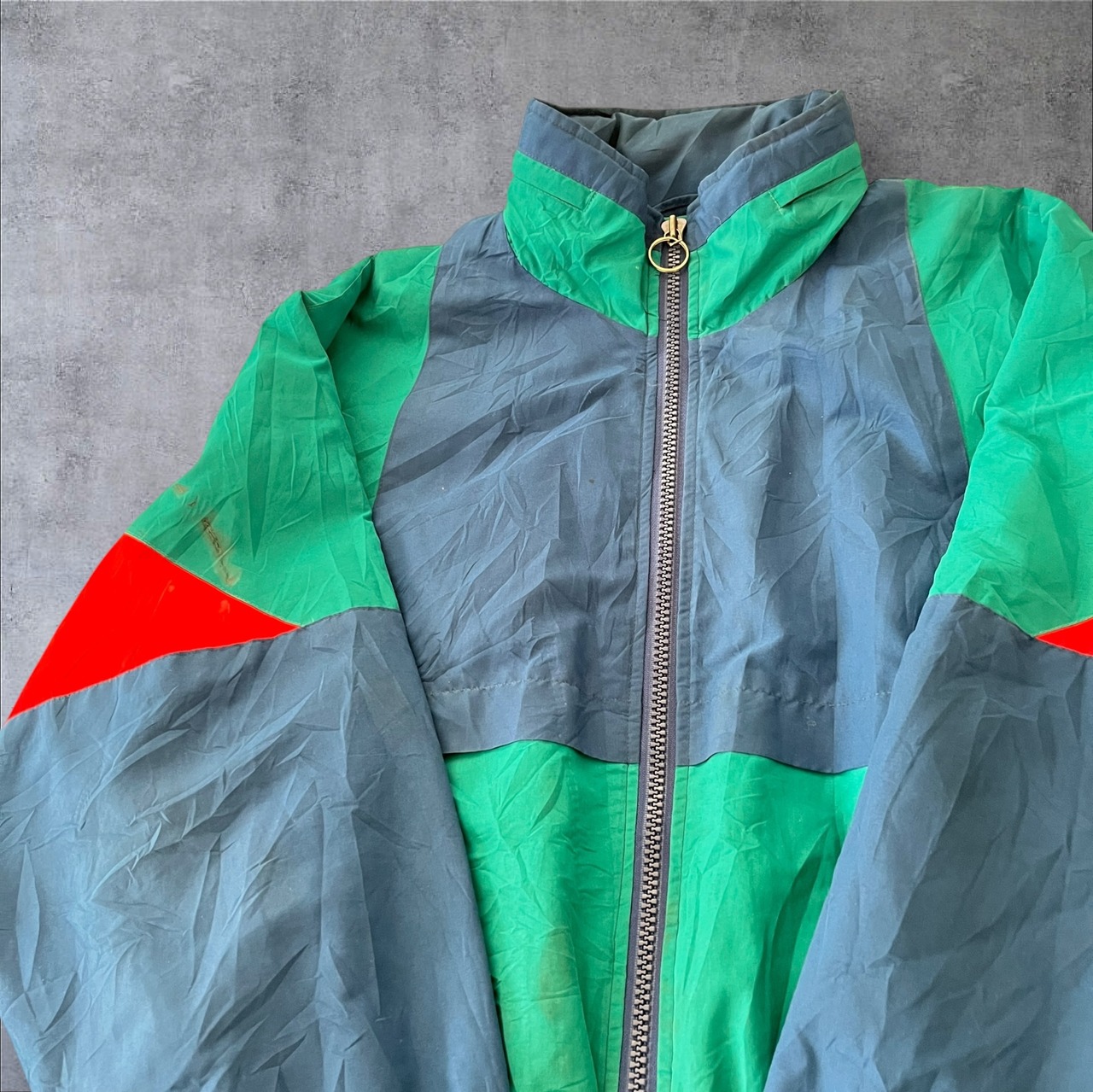 90s London FOG China Color Block Nylon Jacket