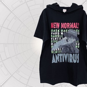 NEW NORMAL? ANTIVIRUS ヘビーウェイトフーディTシャツ