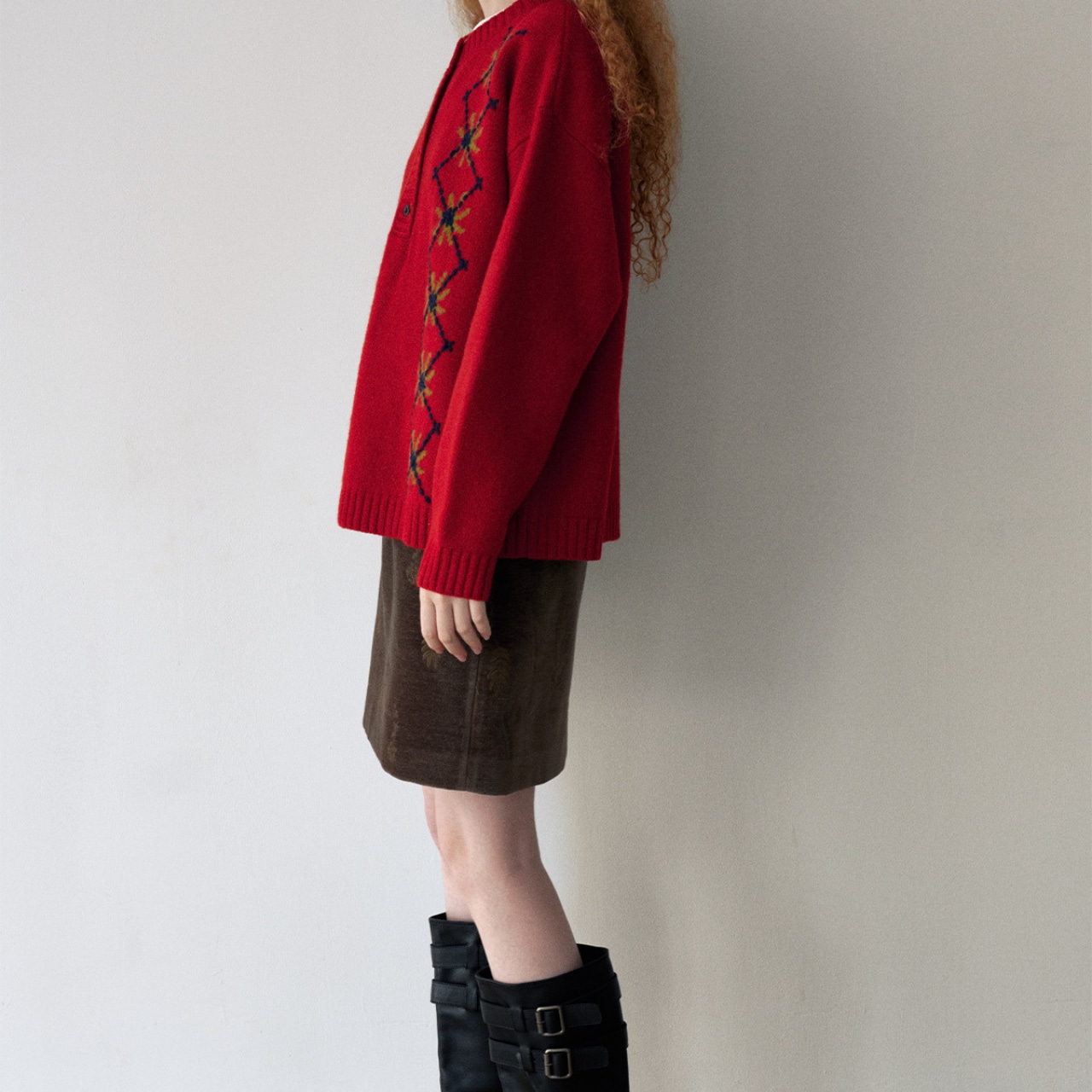 Nordic Stitch Knit Pullover【5color】 T4174