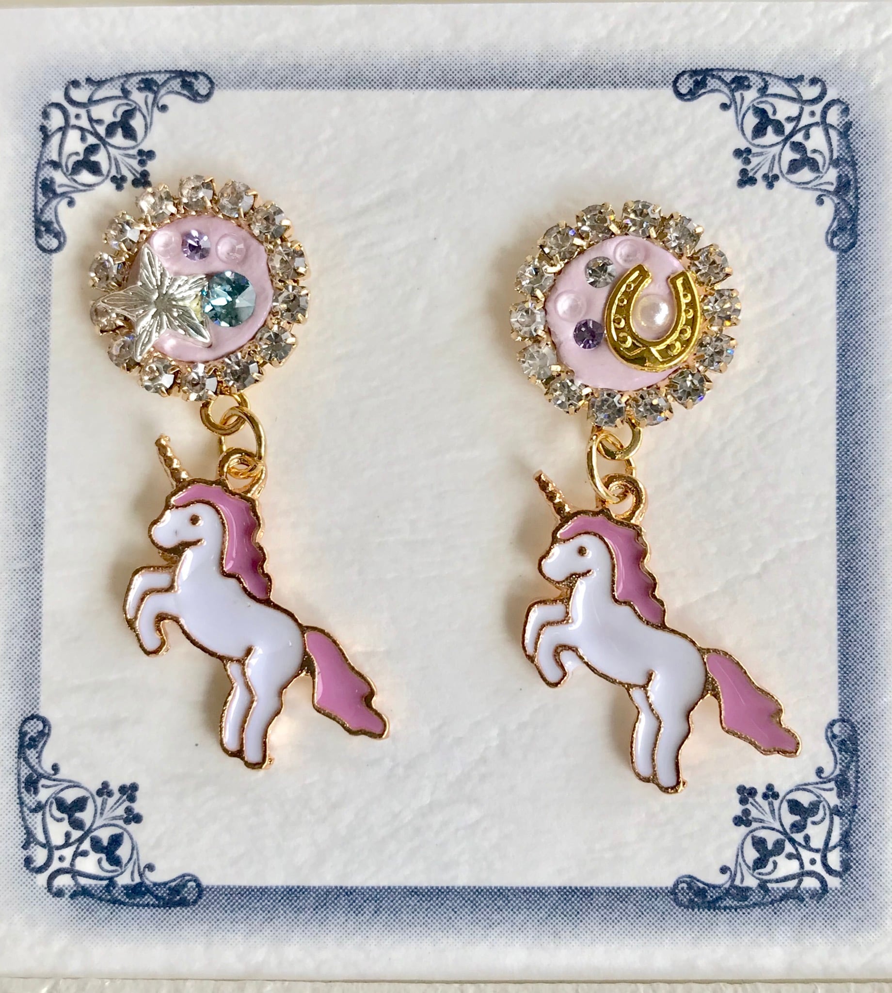 1点限定 ロンドン購入 ユニコーンモチーフ ピアス(両耳用) 【公式通販】