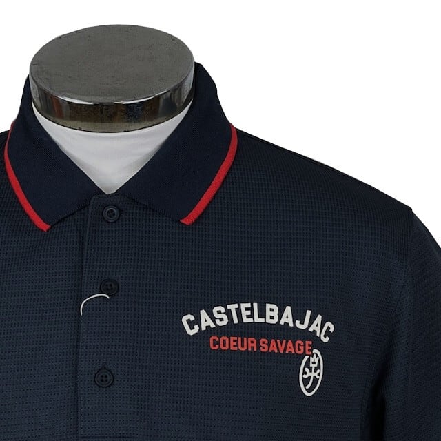 カステルバジャック CASTELBAJAC ロゴプリント半袖ポロシャツ