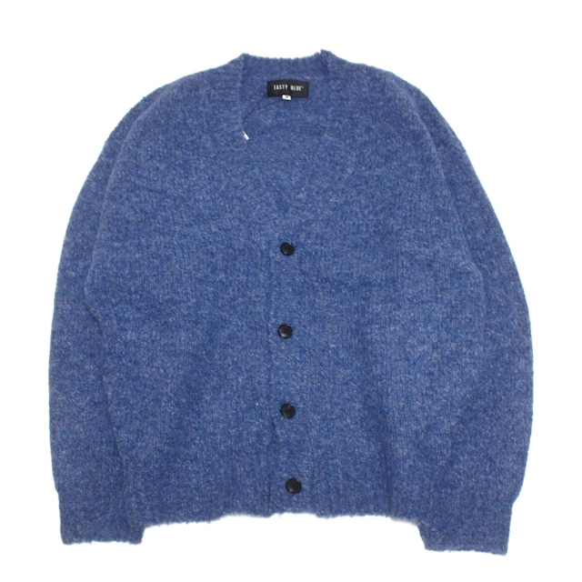 BOUCLE KNIT CARDIGAN (ブルー)