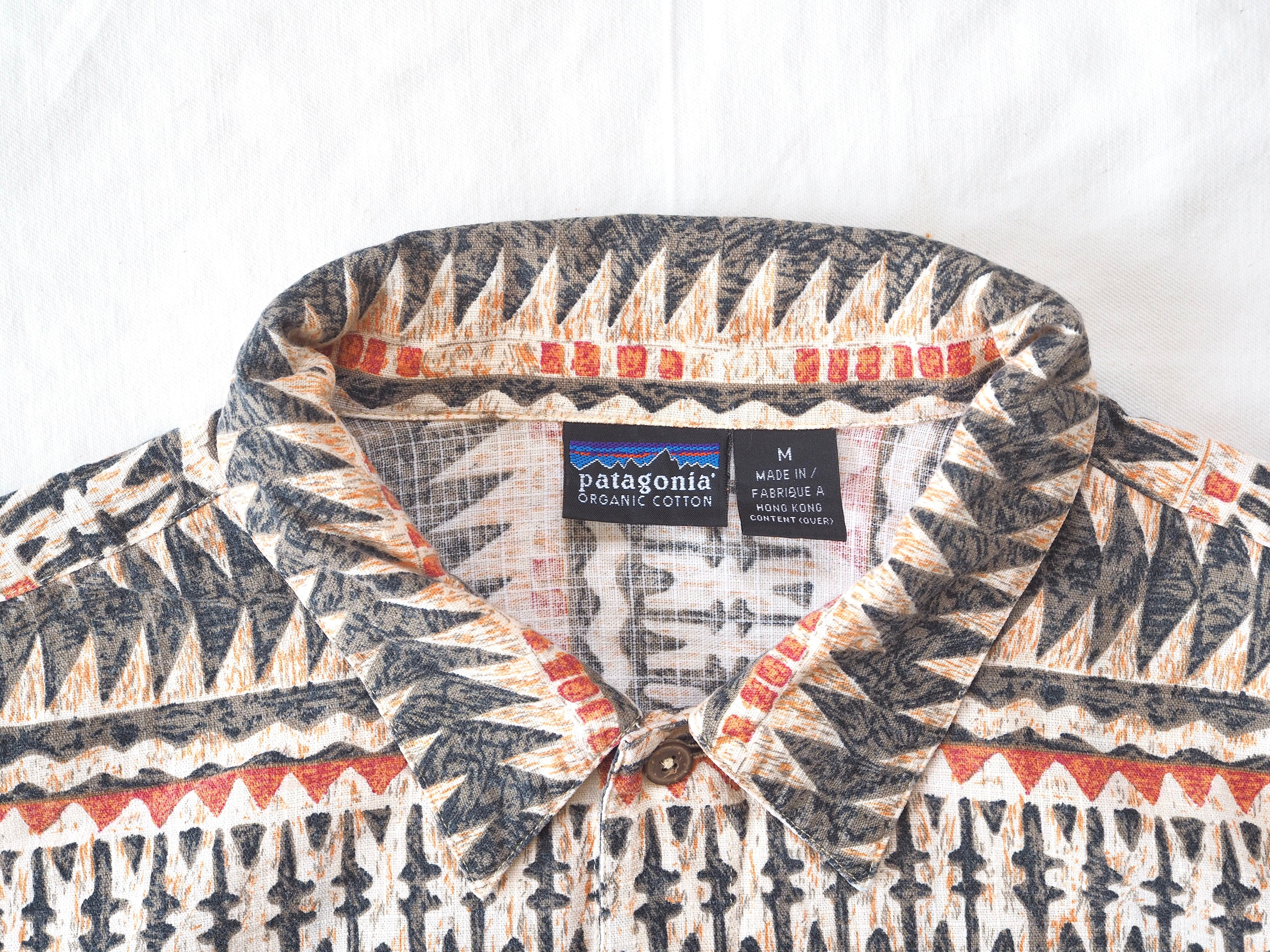 Patagonia A/C shirt 97's M 香港製 90s パタゴニア 半袖シャツ