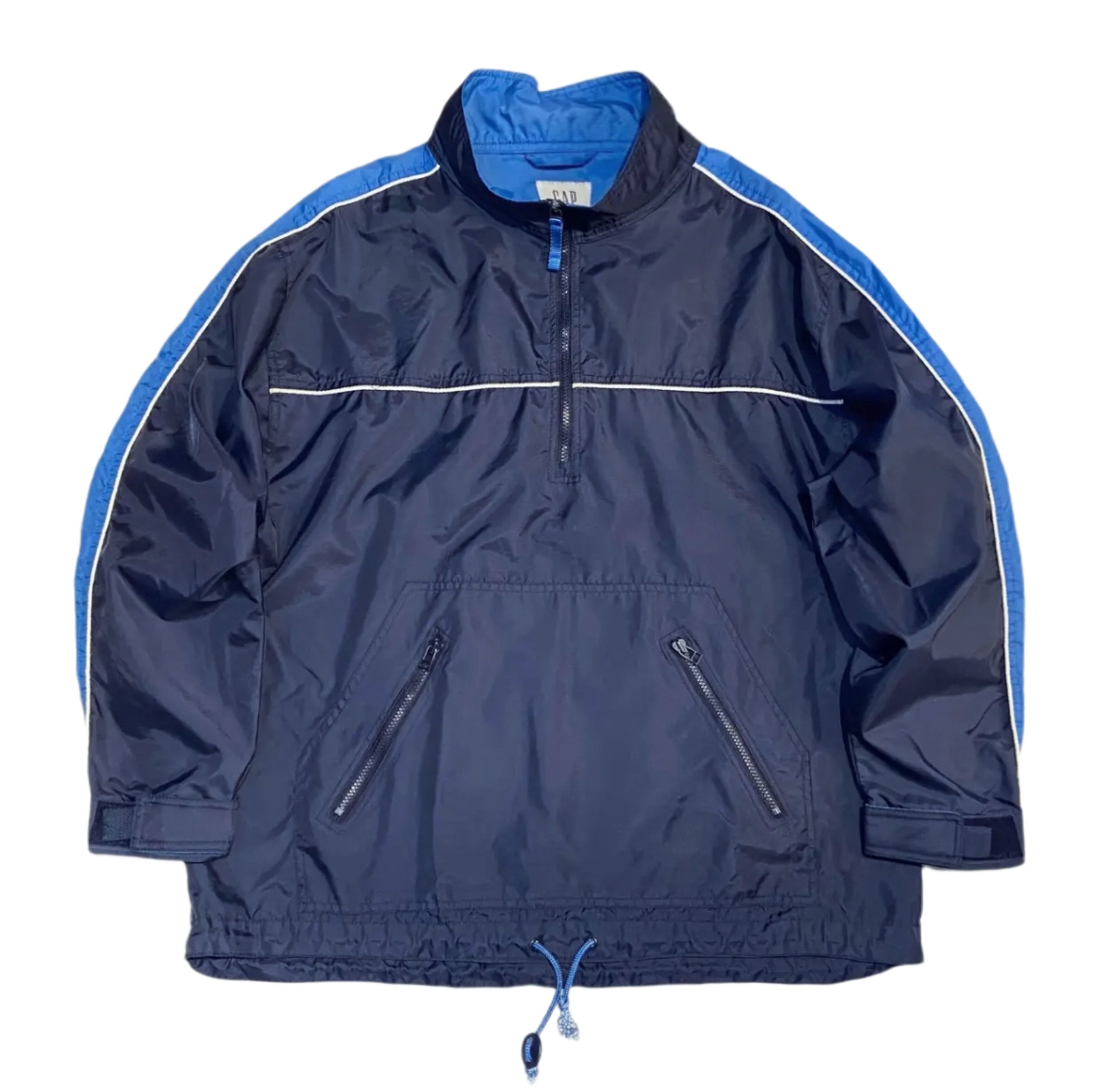 90s OLD GAP オールドギャップ ナイロン アノラック 【L】ネイビー 