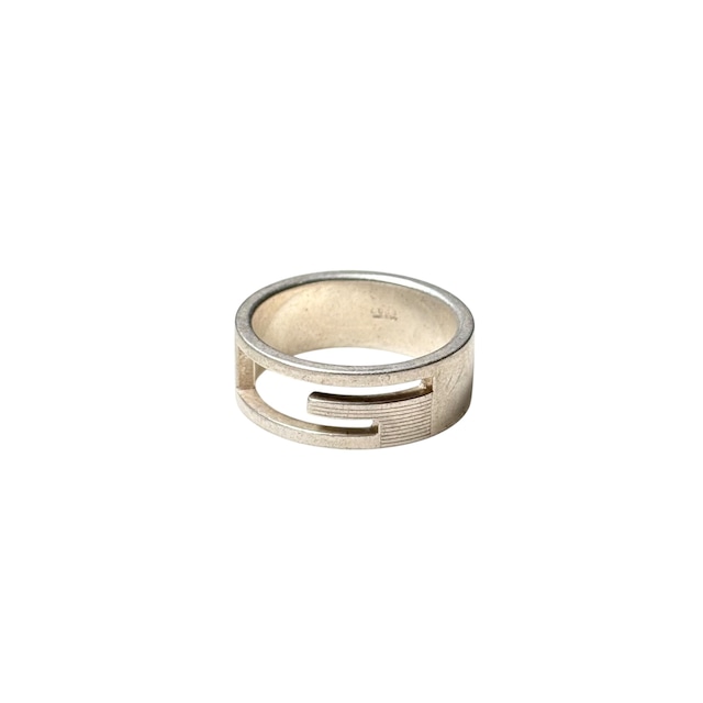 GUCCI silver “Cut Out G” ring