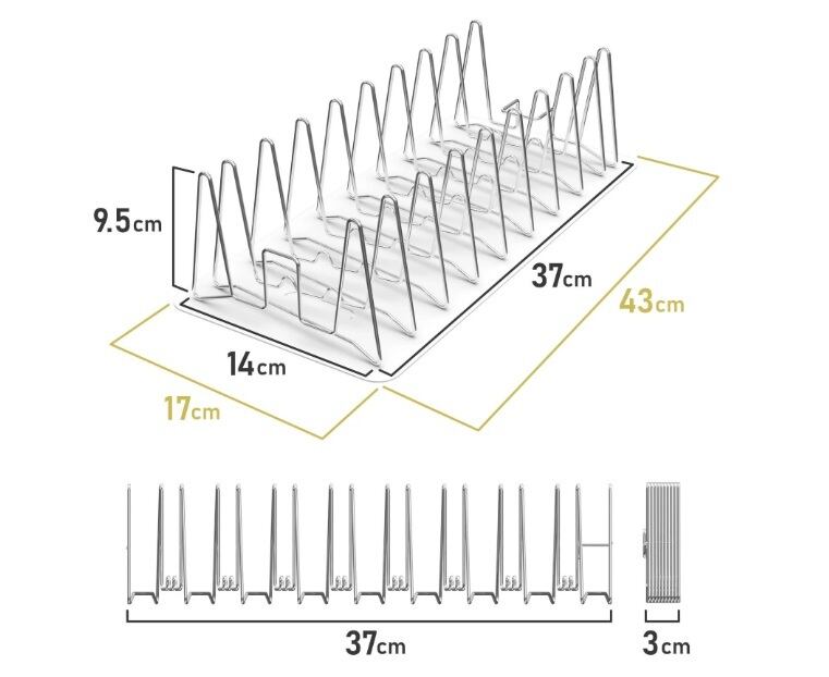 改良版：【撥水シート付】3cmに縮む水切りラック | ルプループ