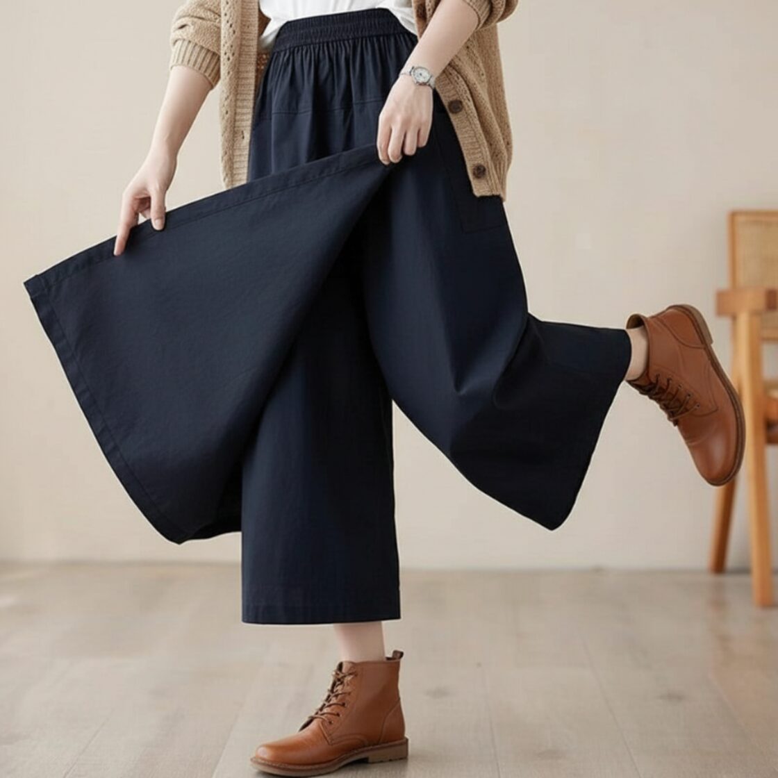 フォクシーニューヨーク　ロング　ガウチョ　ワイド　パンツ　キュロット　38 フォクシーニューヨーク ロング ガウチョ ワイド パンツ キュロット 38