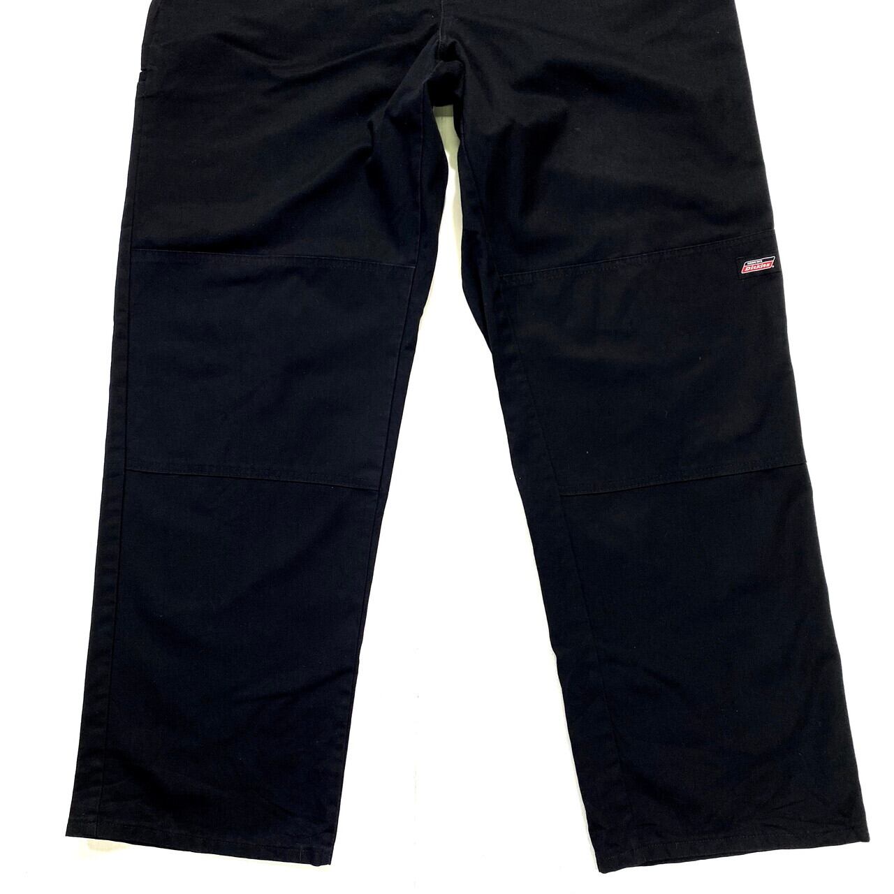 実寸W32L31 DickiesGP8738BK ダブルニー ディッキーズ黒