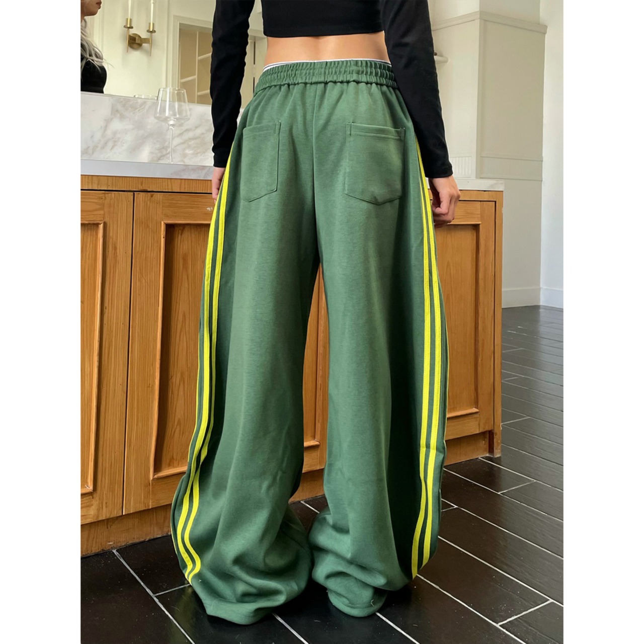 ストリート  刺繍スウェットパンツ P369