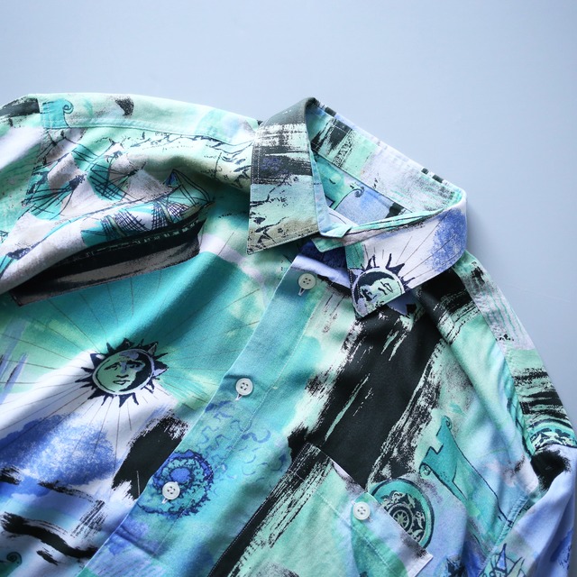 art graphic full pattern euro h/s shirt