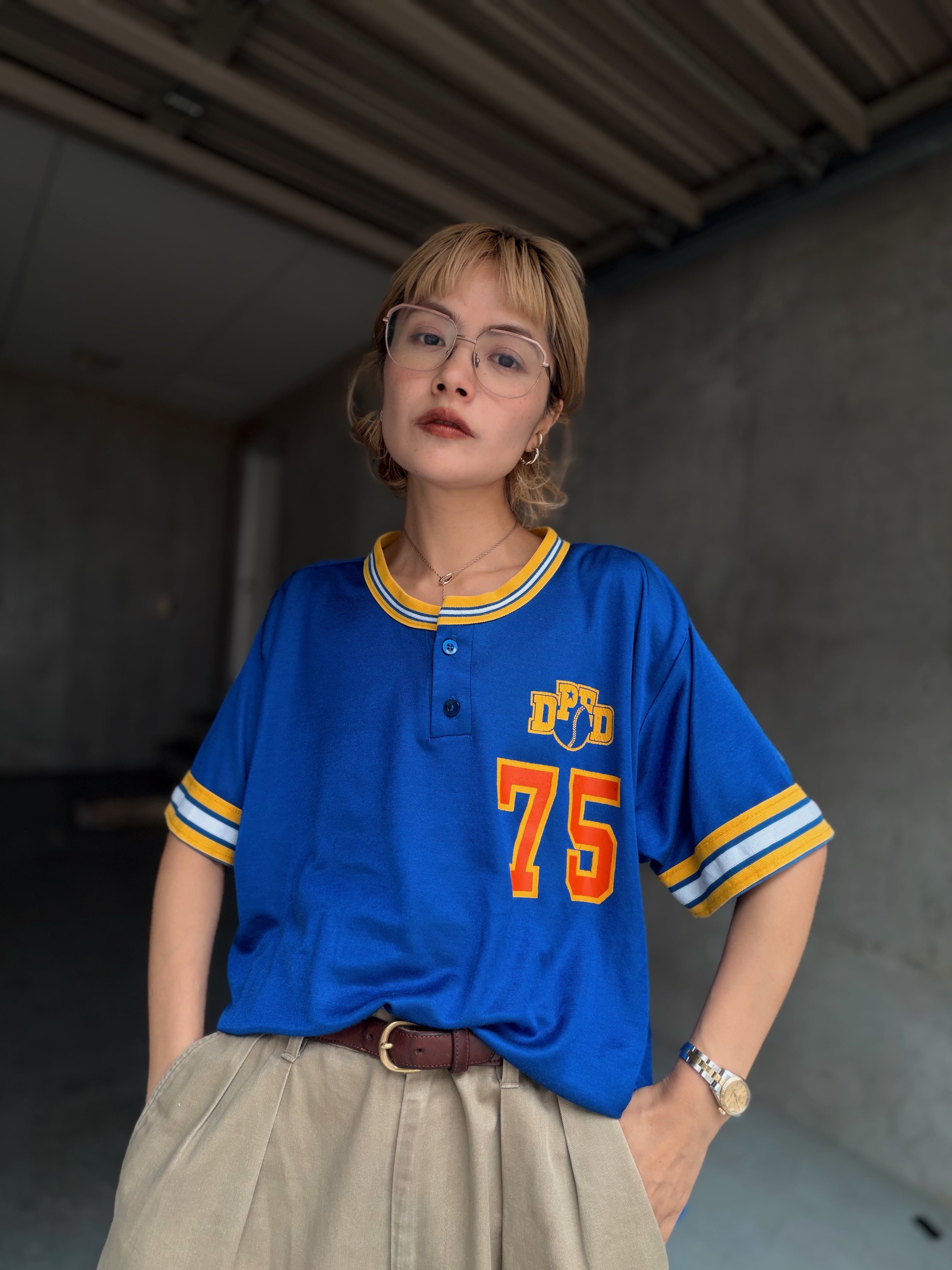 (CS2361)90‘s Wilson pullover baseball jersey #75