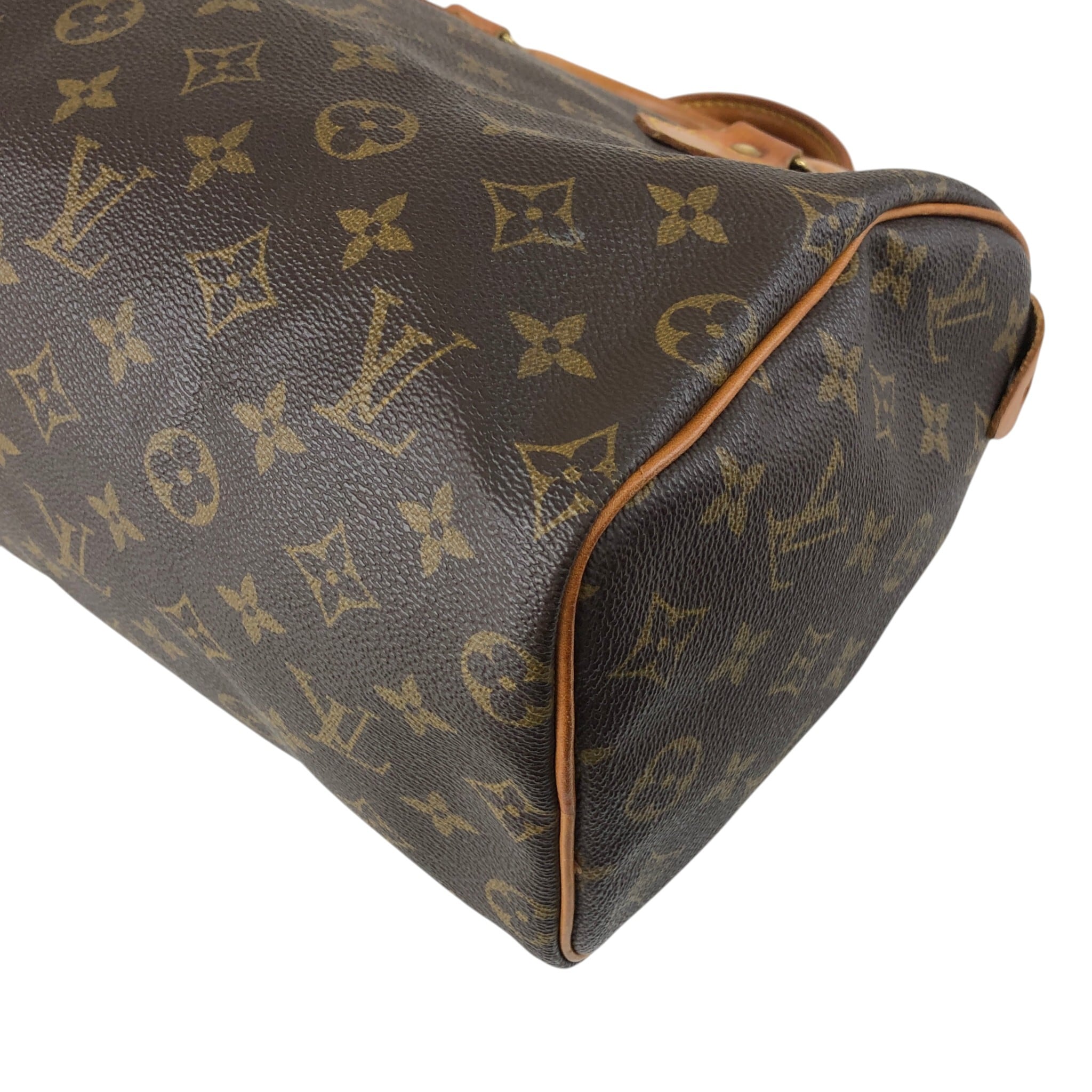 Louis Vuitton ボストンバッグ モノグラム ビンテージ LOUIS VUITTON ルイヴィトン モノグラム ハンドバッグ ブラウン PVC