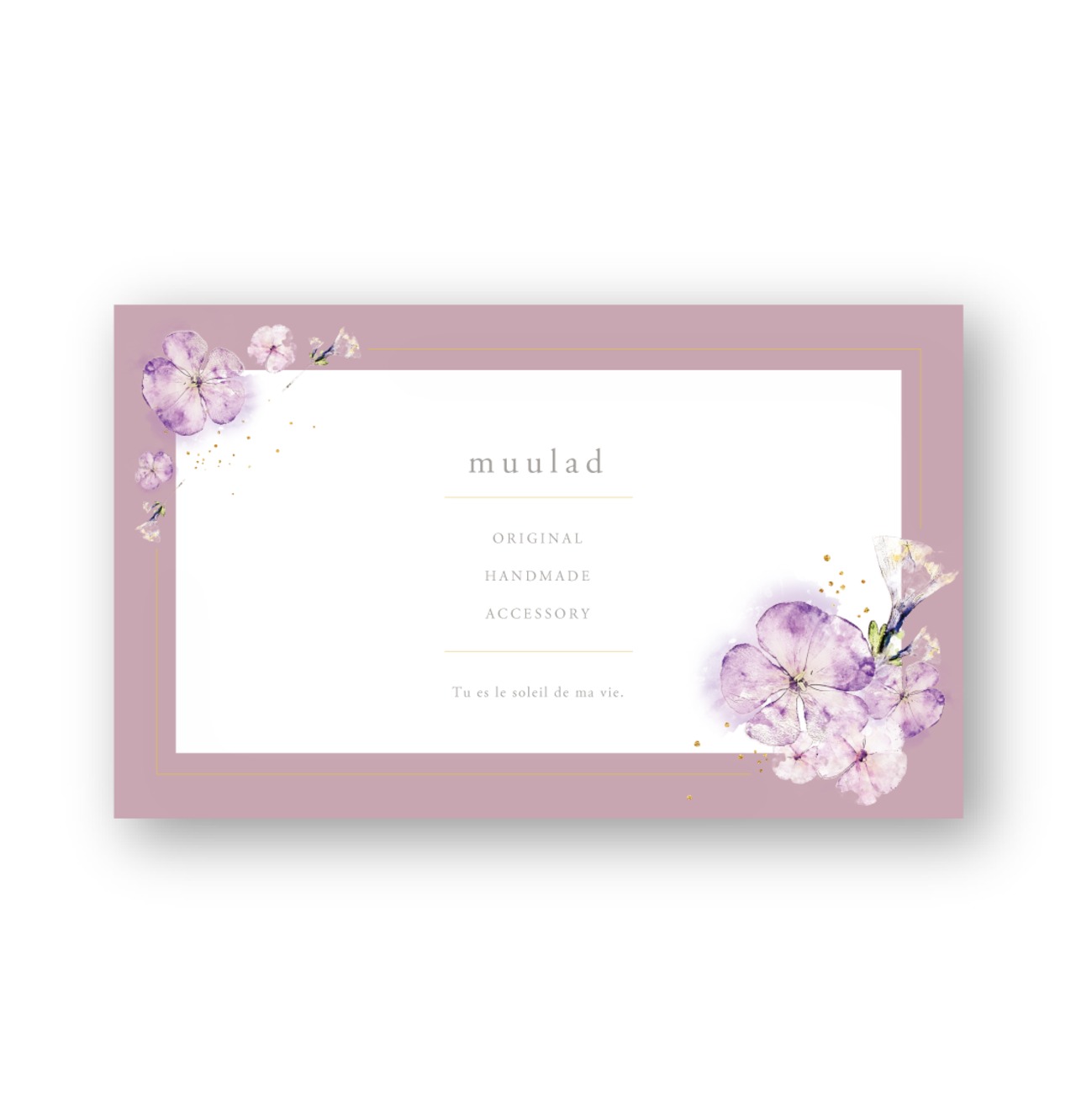 フラワーデザイン ｜ アクセサリー台紙 ｜ cd_00425