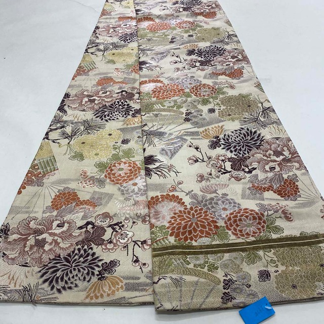 丸帯 アンティーク ヴィンテージ 金帯 374cm 花嫁衣装 貸衣装 中古 リサイクル 結婚式 婚礼 着付け 舞台 きもの 着物 3478