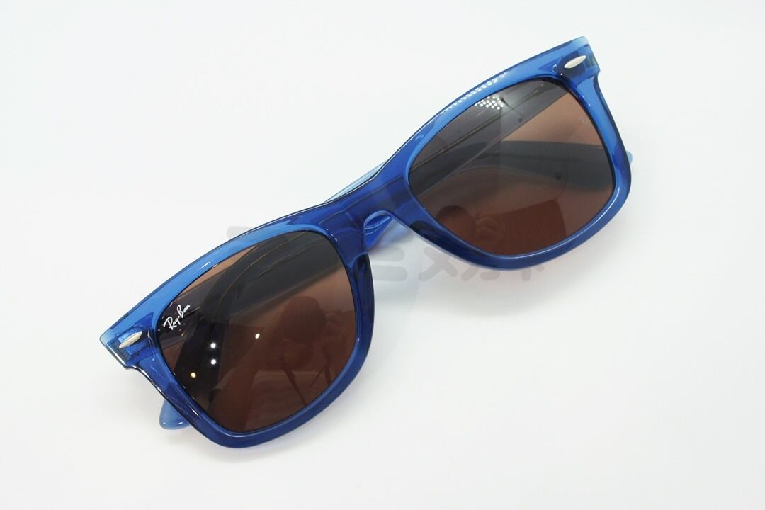 【木村拓哉さん着用】Ray-Ban サングラス RB2140-F 6587/C5 52サイズ クリアブルー Wayfarer ウェイファーラー  ウェリントン レイバン 正規品