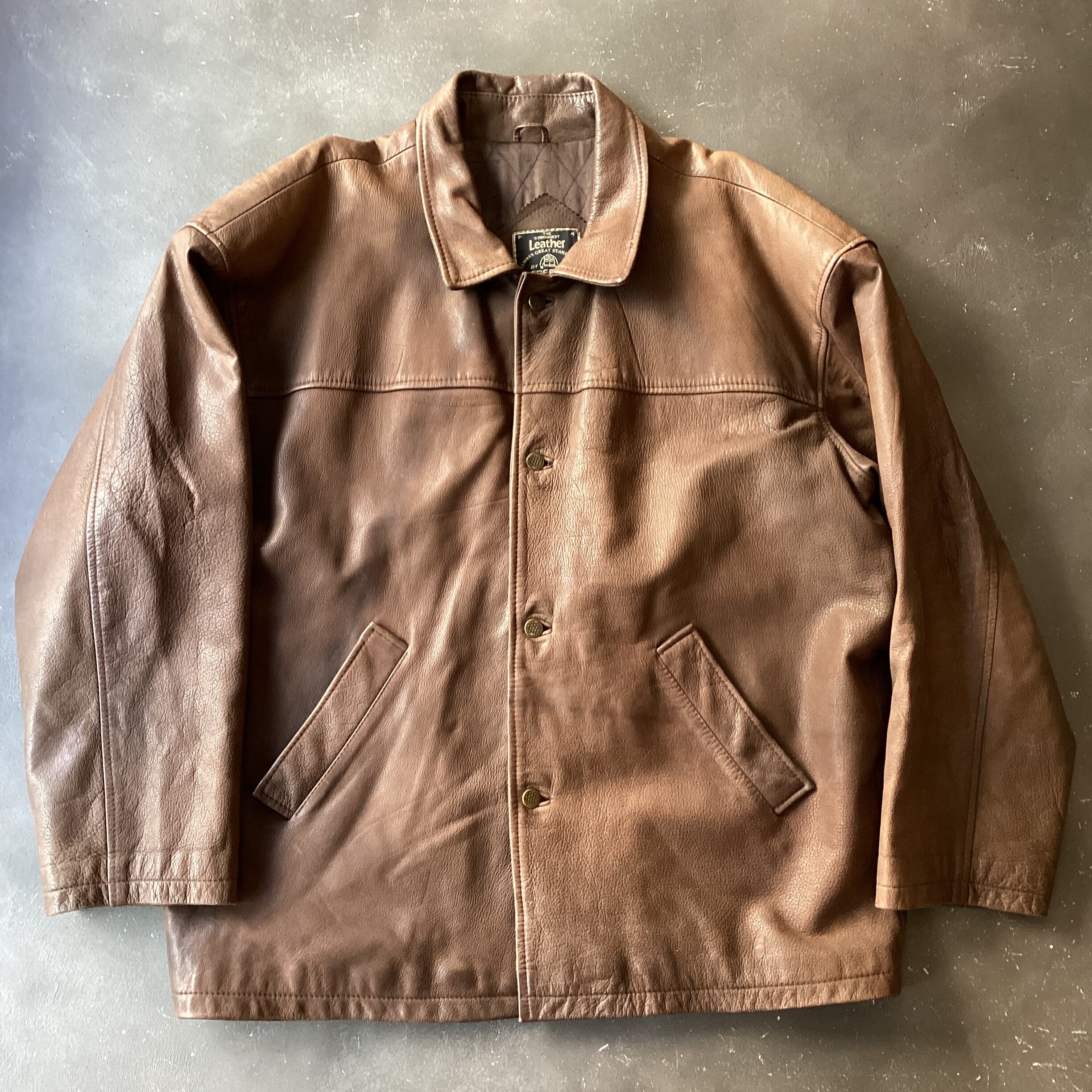 60s U.S.VINTAGE 4Pockets デニム スナップ ジャケット キルティング