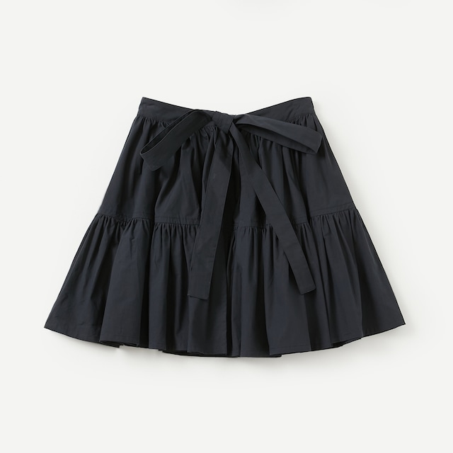 Enfant wrapped skirt/Black