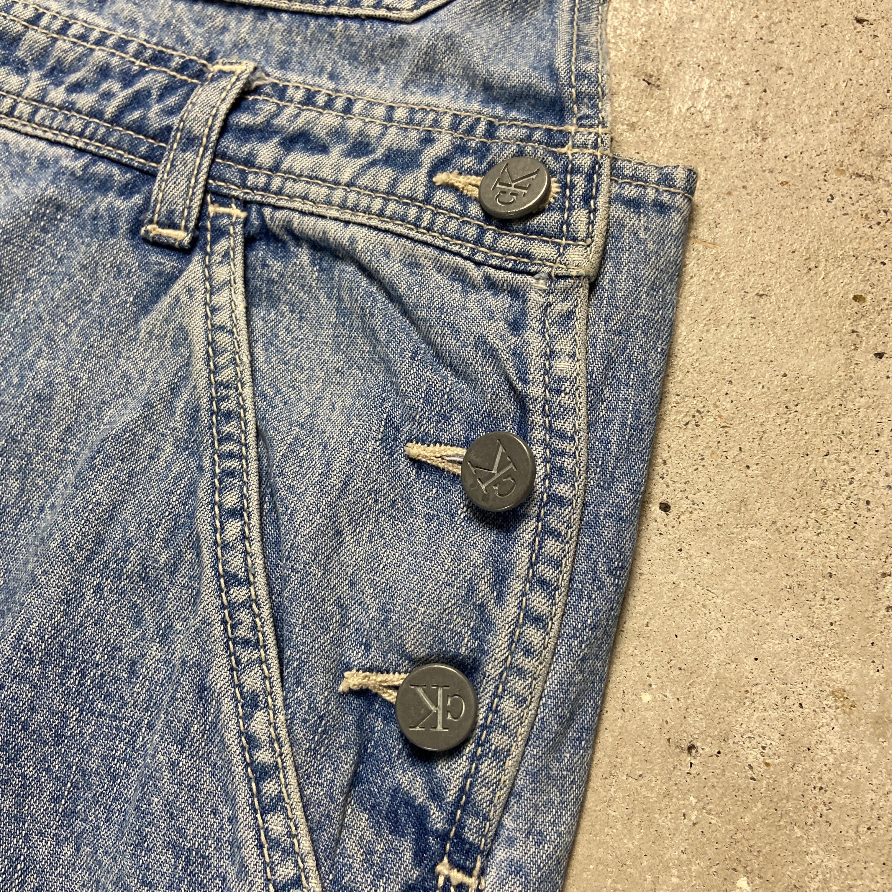 90年代 Calvin Klein Jeans カルバンクライン デニムオーバーオール