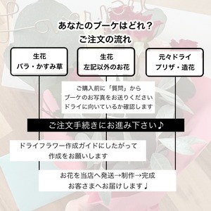 【お手持ちのお花で作る】アフターブーケフレームアレンジ