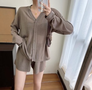 ゆるカーデ・ショートパンツ セットアップ AJ1050-3062