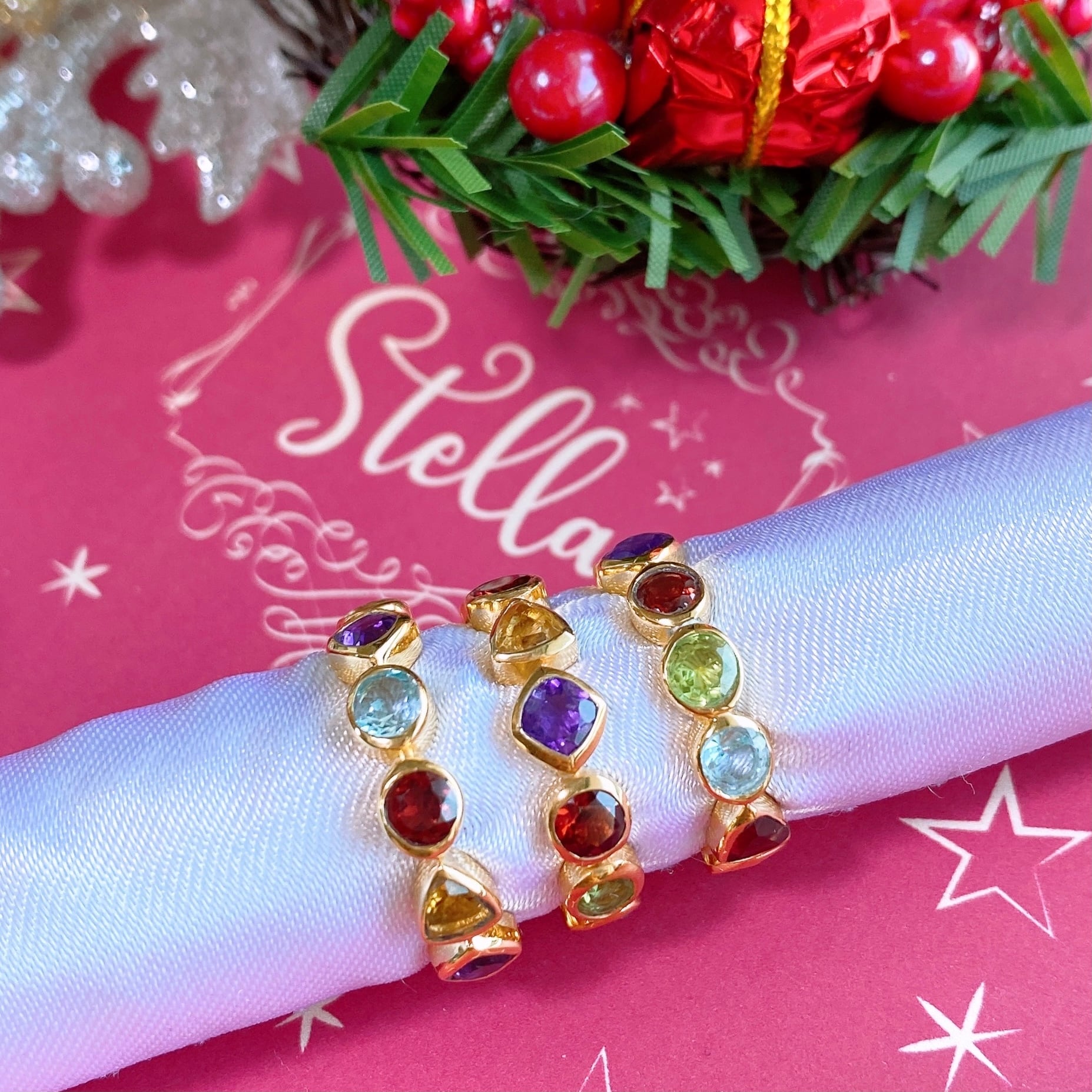 最新 インドジュエリー マルチストーンバングル バングル リストバンド Labelians Fr