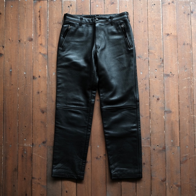 COMME des GARCONS HOMME 01AW 田中オム LEATHER PANTS