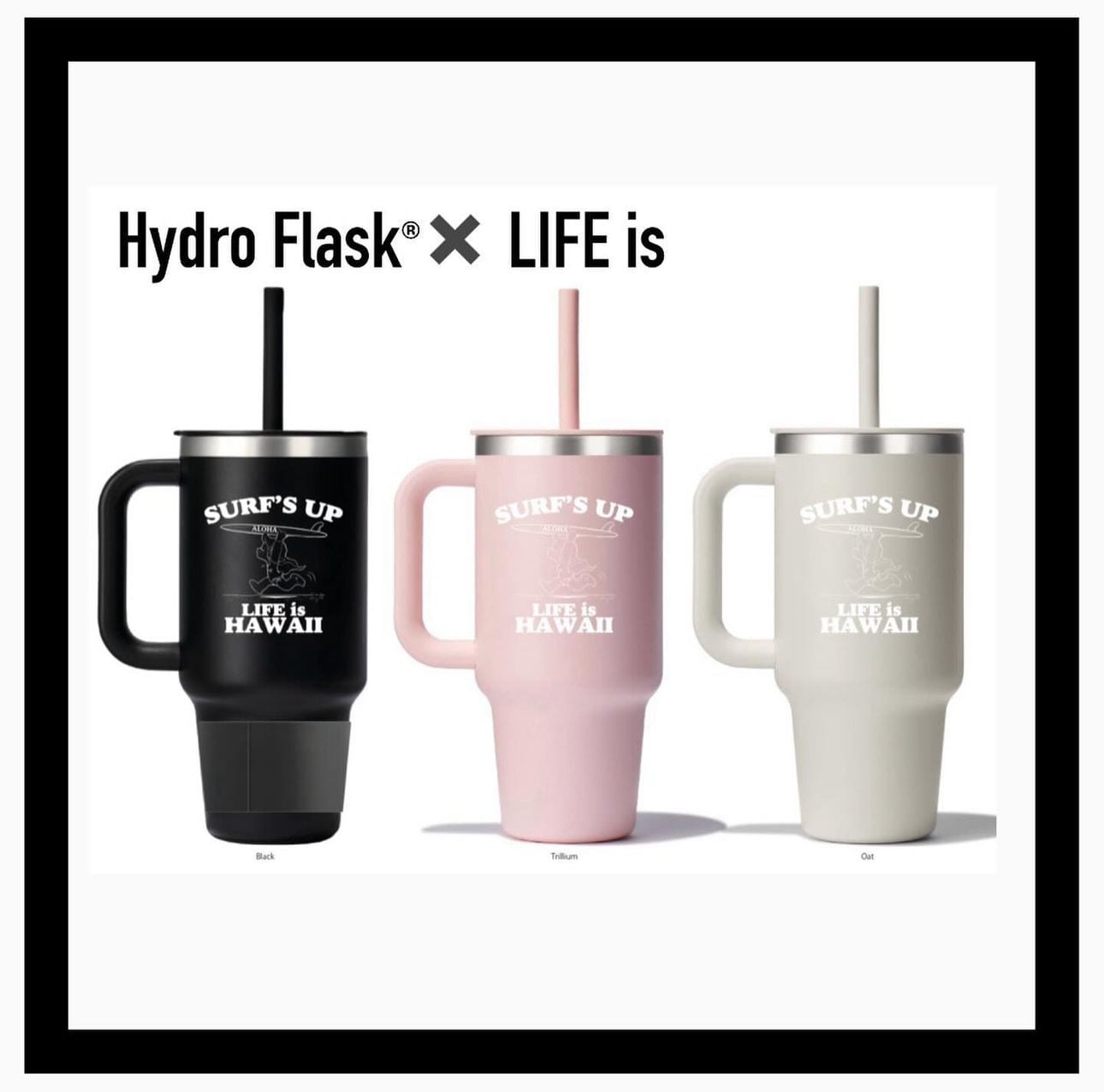 限定hydroflask®×LIFE is×mapua別注コラボ 32oz ボトル ¥6,990(¥7,689)
