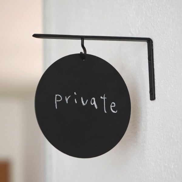 【パーツ】アイアンラウンドサインプレート