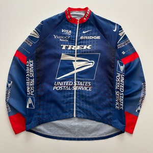 -USED- USPS TREK TEAM CYCLING WINDBREAKER JACKET -BLUE- [不明記]