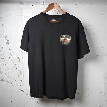 80 ★ヴィンテージ  ハーレーダビッドソン スカル ウイング ヌード  Tシャツ★