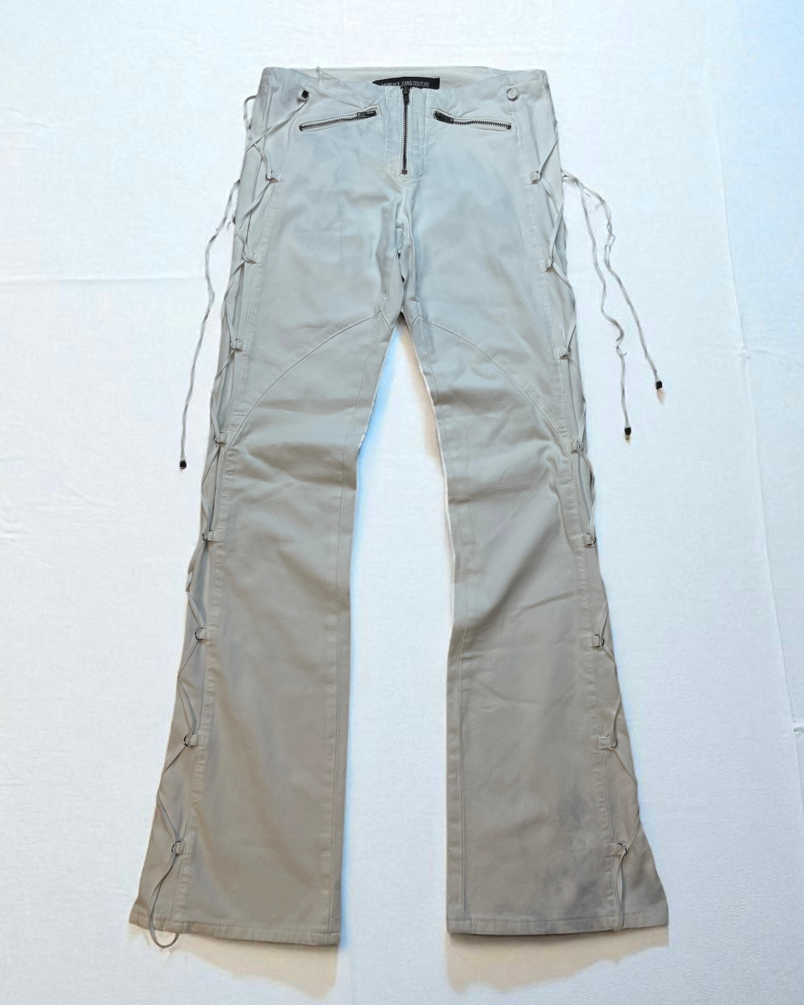 VERSACE JEANS COUTURE - Lace-Up Flare Pants