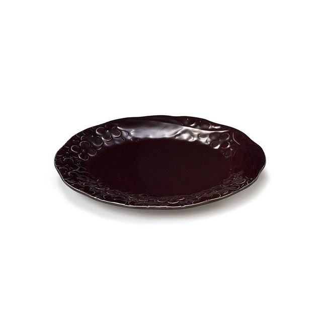 aito製作所 「 リアン Lien 」プレート 皿 約18×14cm S パープル 美濃焼 267838