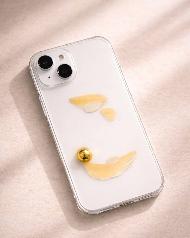 Yellow stroke smart phone case