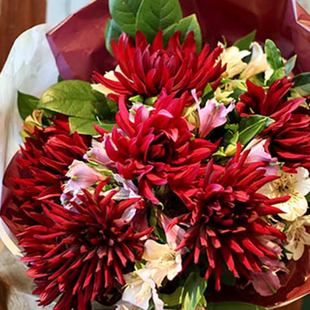 酒田の花「華選」 ダリアの花束