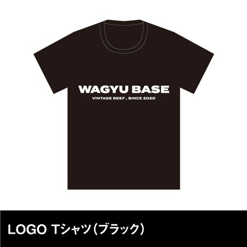 WAGYU BASE 　LOGO Tシャツ（ブラック）